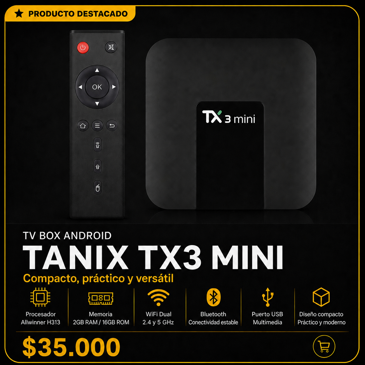 TV Box Android Tanix TX3 Mini