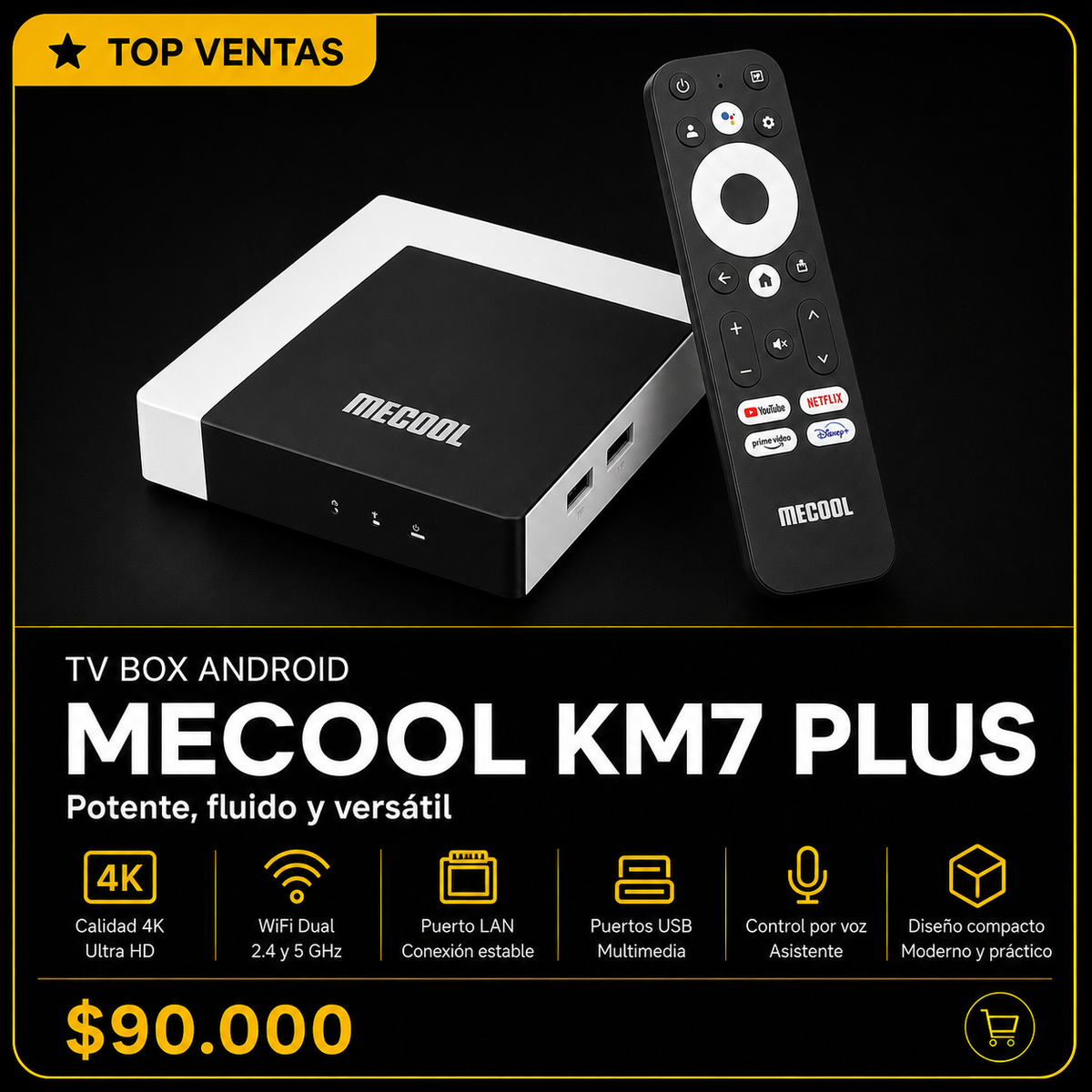 MECOOL KM7 PLUS – TV Box Android 4K
