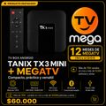 Tanix TX3 Mini + MegaTV 12 Meses / 1 Pantalla