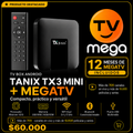 Tanix TX3 Mini + MegaTV 12 Meses / 1 Pantalla